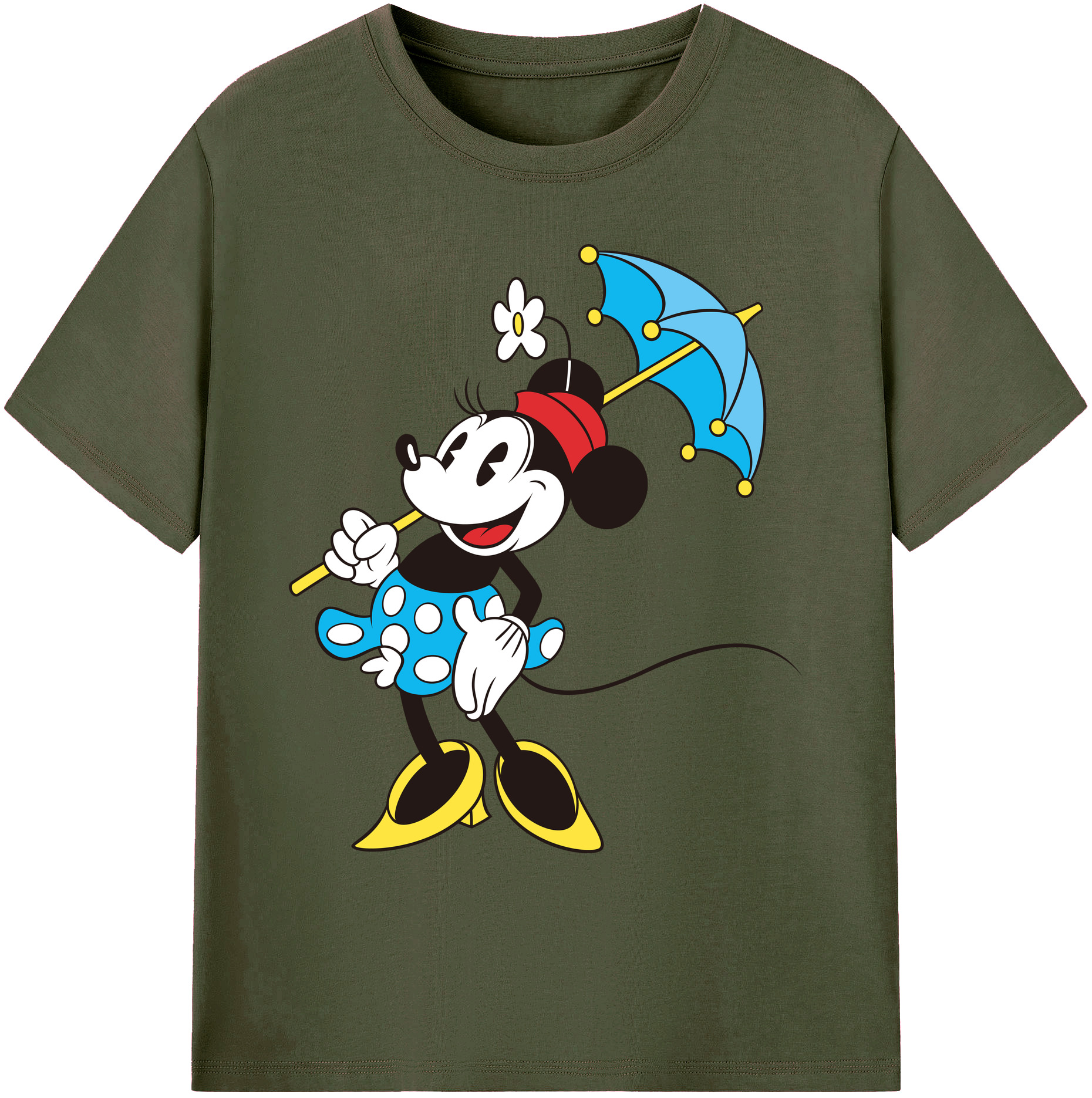 ミッキーマウス Mickey Mouse 綿100％ メンズ半袖Tシャツ｜肌触りやわらか＆通気性